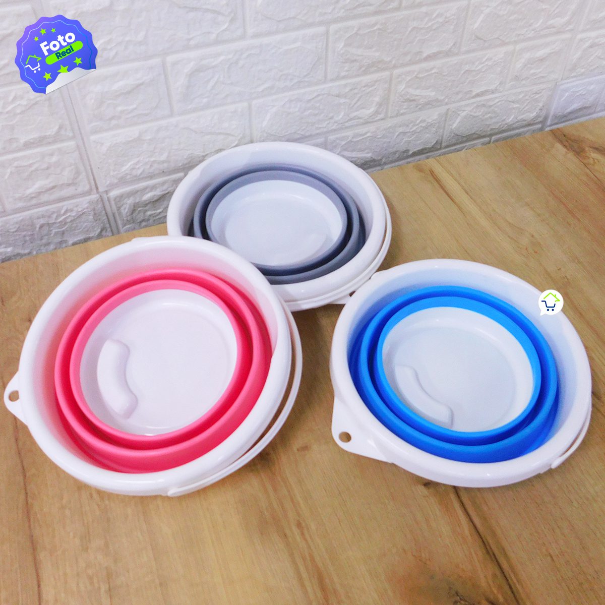 Balde Silicona Plegable Multiusos Cubeta Contenedor Retráctil ML2130