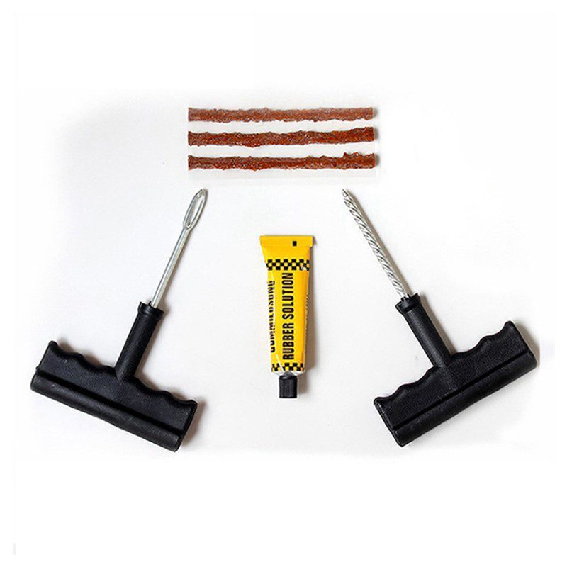 Kit Reparación Pinchazo Llantas Emergencia Carro Moto Bicicleta Mecha Tripa RF 472