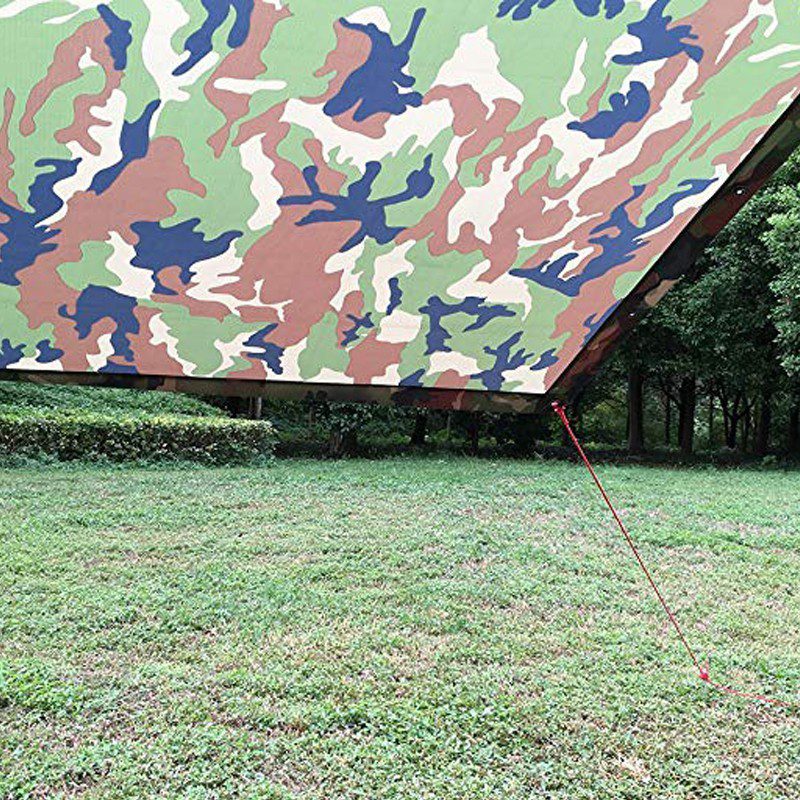 Impermeable Capucha Capa Poncho Camuflado Adultos Protección Lluvia