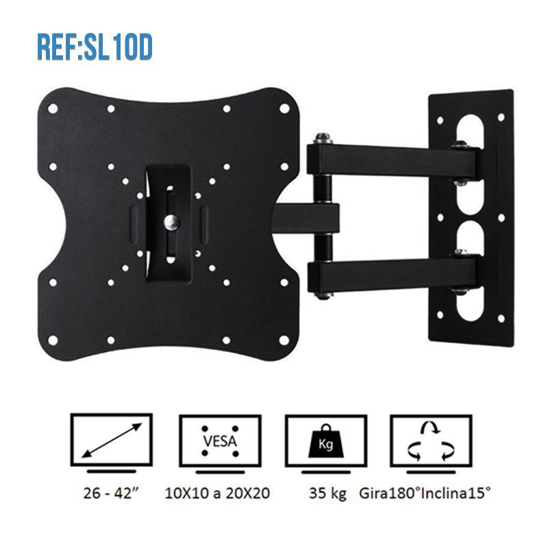 Soporte Para TV Ajustable Lcd Led Plasma Desde 26" A 42" Pulgadas REF: LCD806