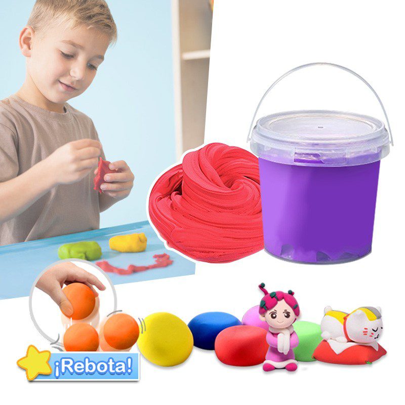 Plastilina Elástica Foamy 100g Moldeable Flexible Manualidades RF PLS