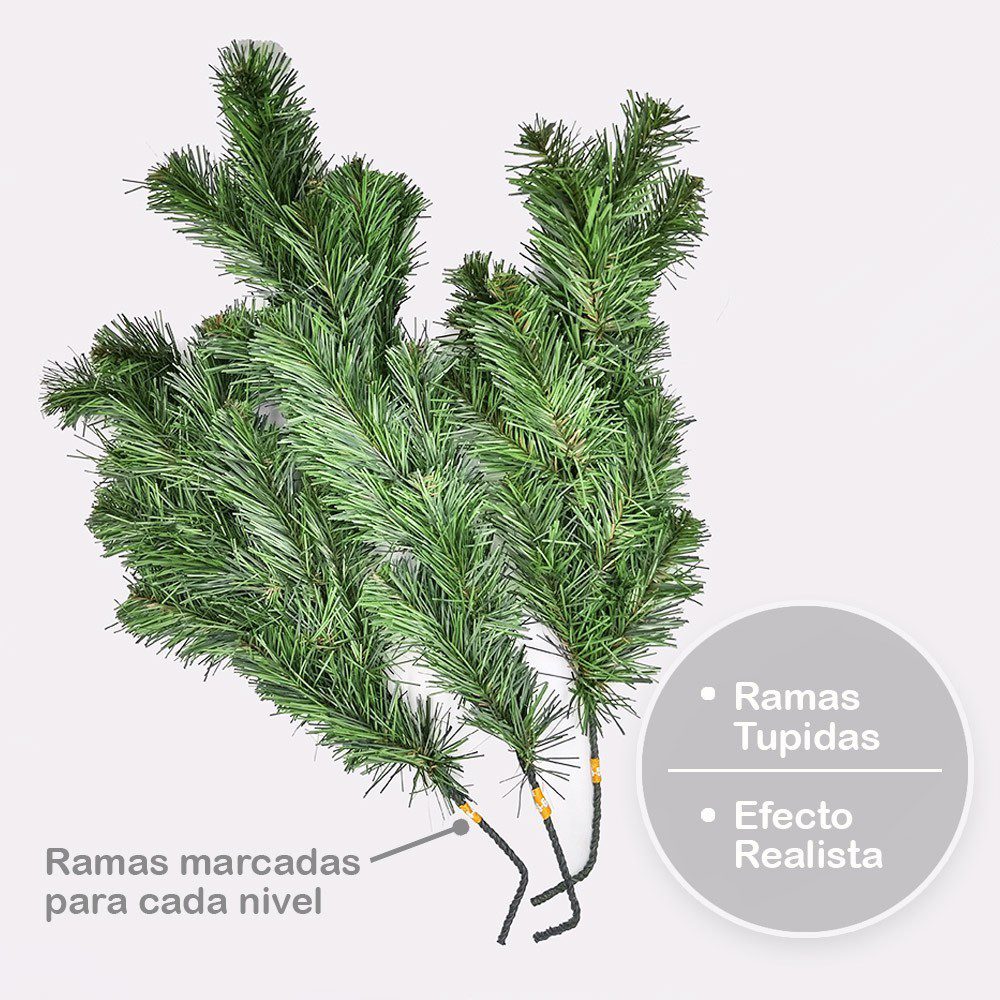 Árbol Navidad Tupido Clásico 190 cm MRL190C