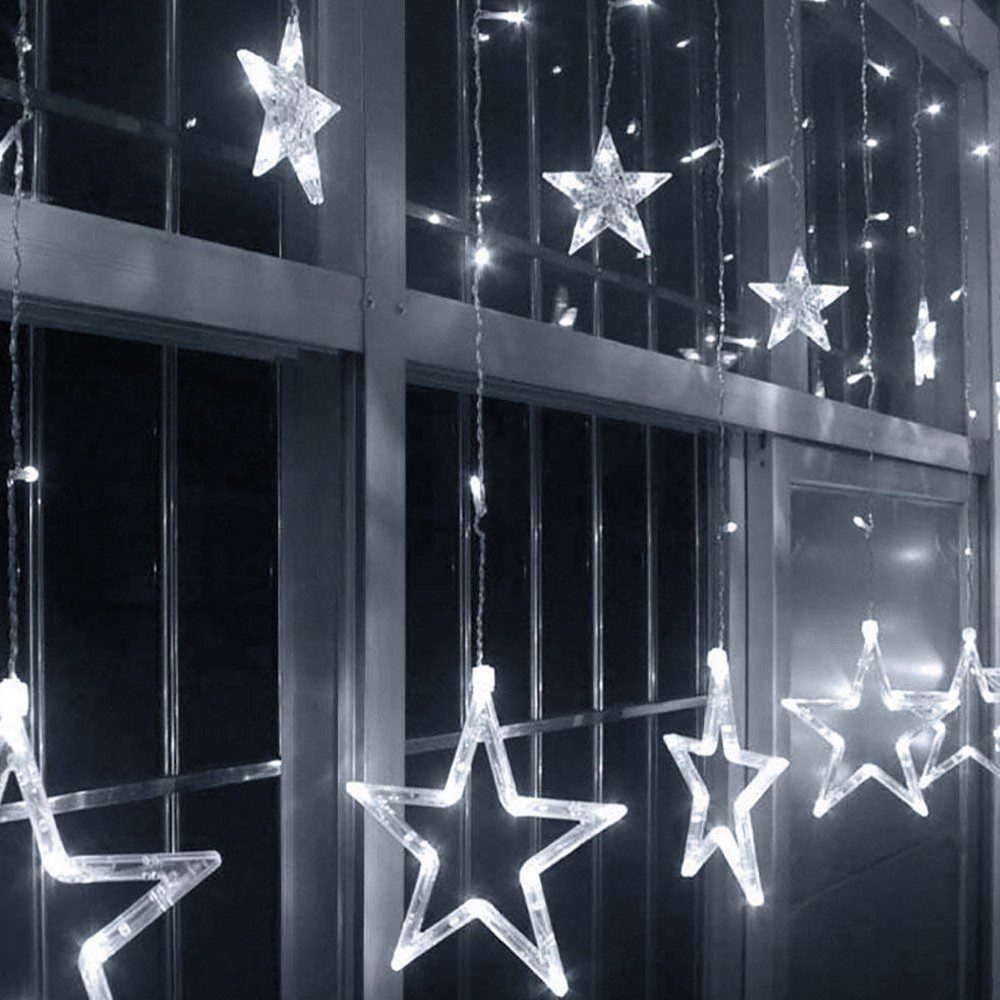 Extensión Luces Led Estrella X3 Metros Luz Navidad Blanco C2023
