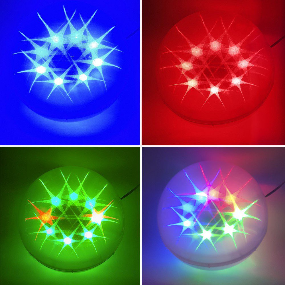 Esfera Luminosa LED Cambio Luces Bola Navidad Discoteca RF 088