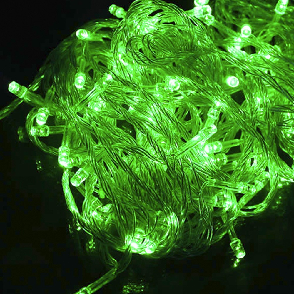 Luz Led Lineal 50 Metros 500 Led Verde Luces Navidad 1514