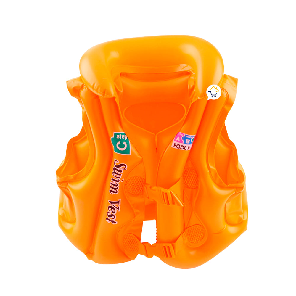 Chaleco Salvavidas Inflable Niños Flotador Piscina Broches MD291