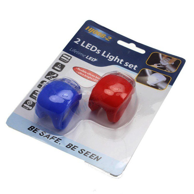 Luz Led Bicicleta Ciclismo Stop Trasero + Luz Delantera DC008