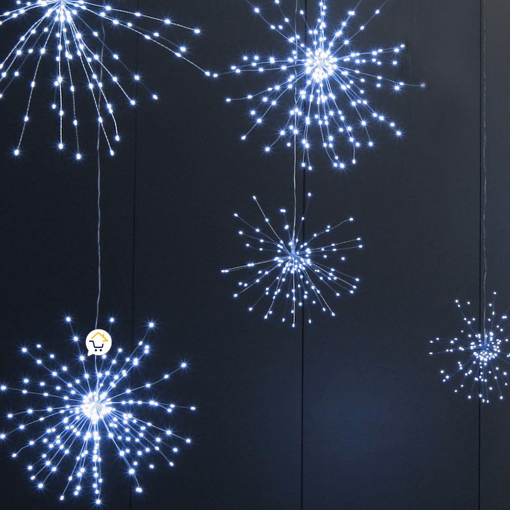 Luces Micro Led Fuegos Artificiales 3 Metros Navidad 1602V
