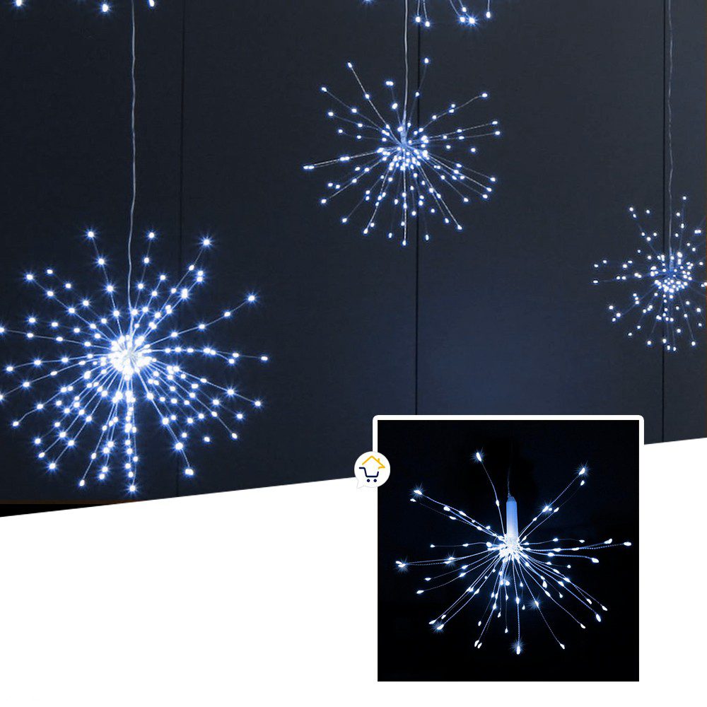 Luces Micro Led Fuegos Artificiales 3 Metros Navidad 1602V