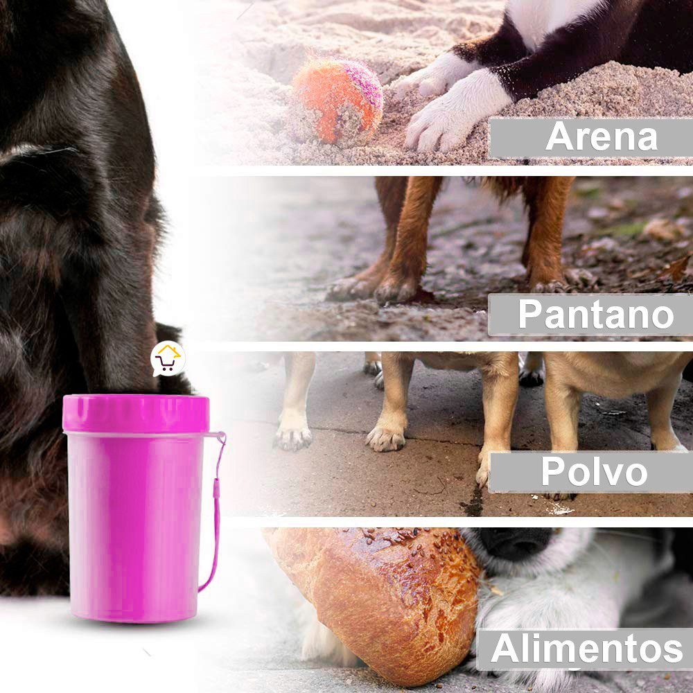 Limpiador Patas Perro Cepillo Limpieza Portátil Mascotas BS-72