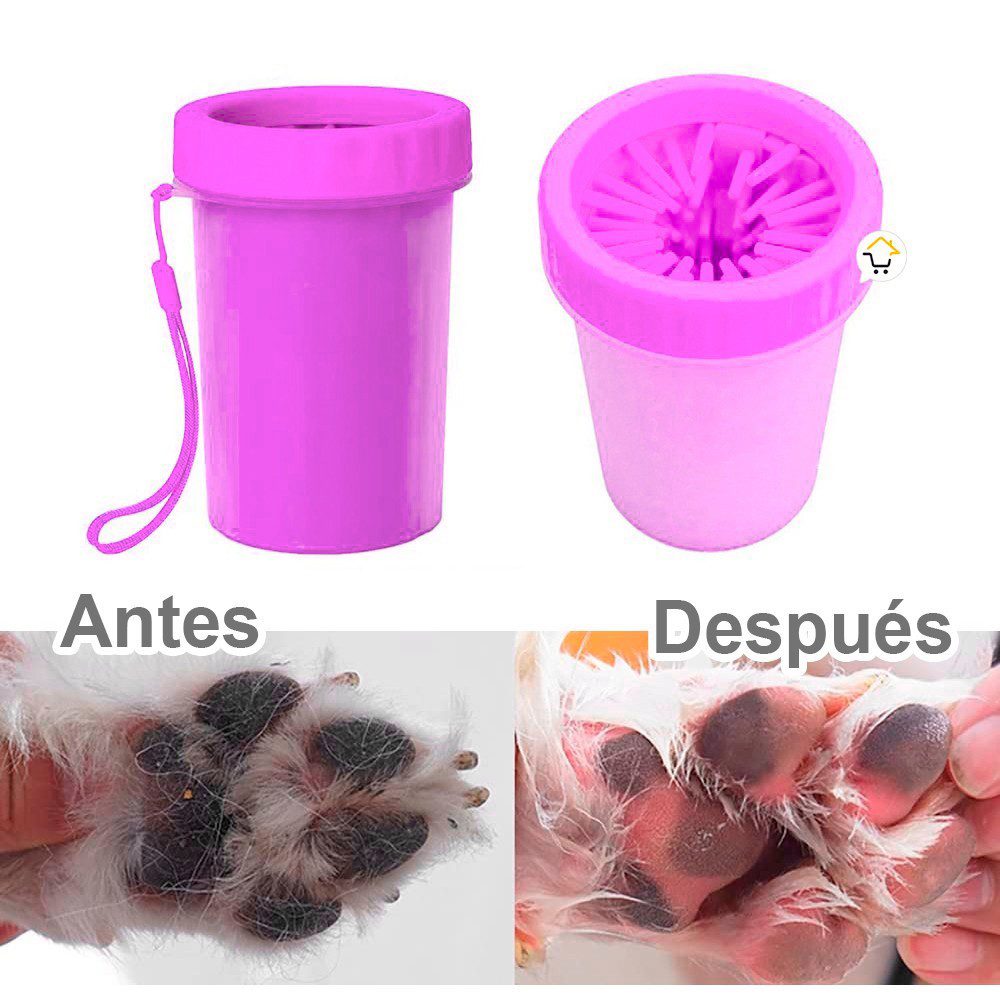 Limpiador Pequeño Patas Perro Cepillo Limpieza Portátil Mascotas 490-68