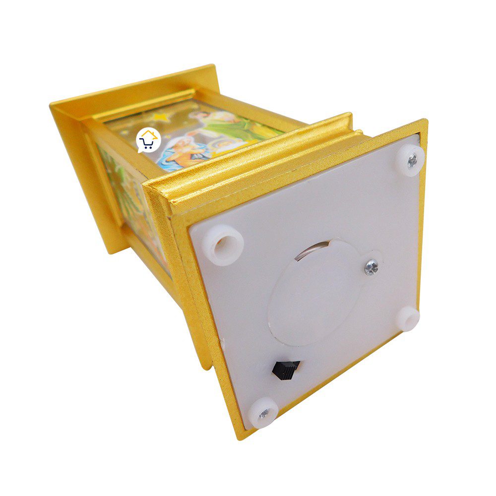 Pesebre Farol Vela Navideño Dorado Luz LED Navidad 0462VLD