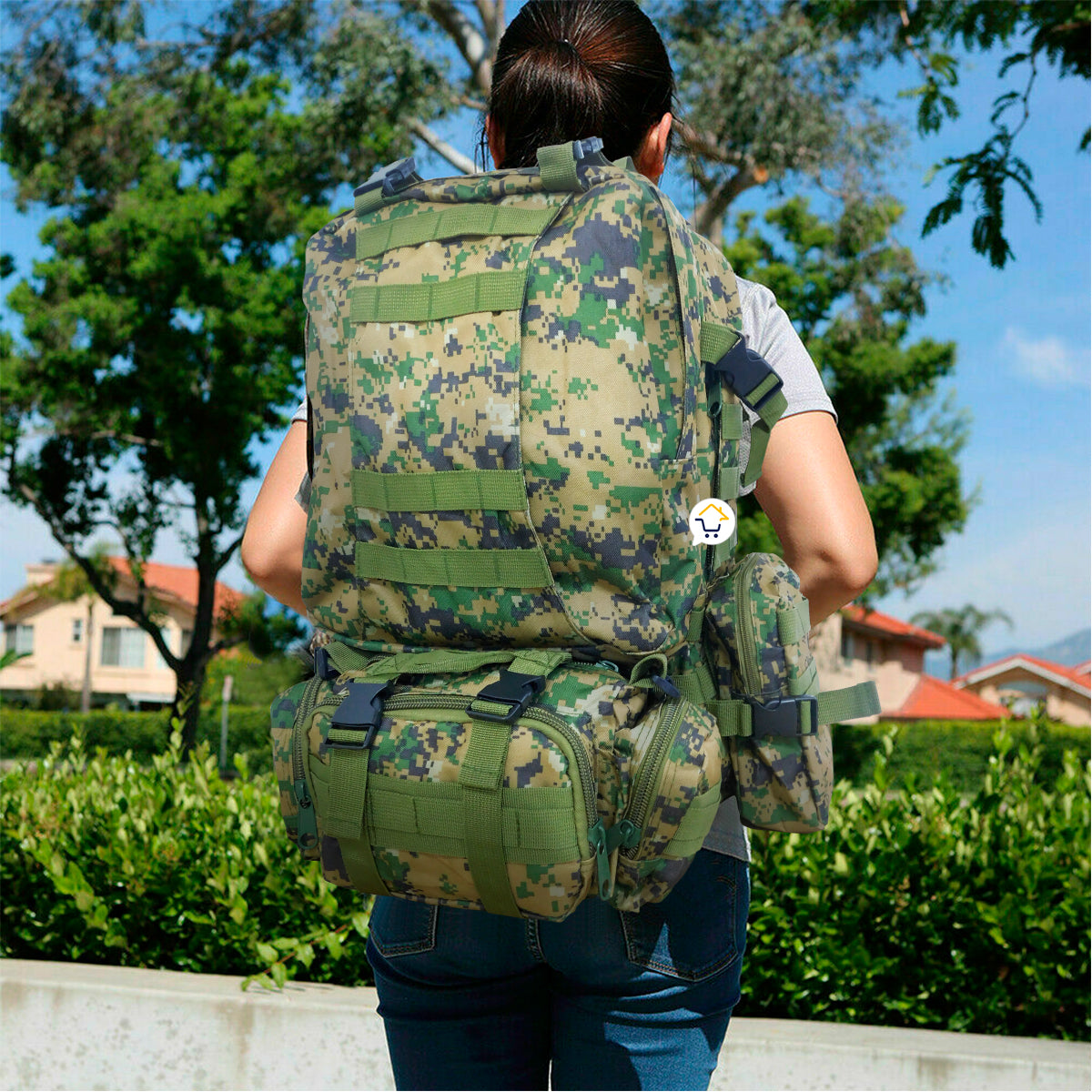 Morral Militar Grande 56 Litros Táctico Asalto Camping MM238