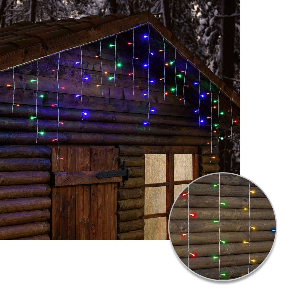 Cortina Led Intercalada 3 Mts X 45 Cm 100 Led Multicolor Luces Navidad 100LEDCM3
