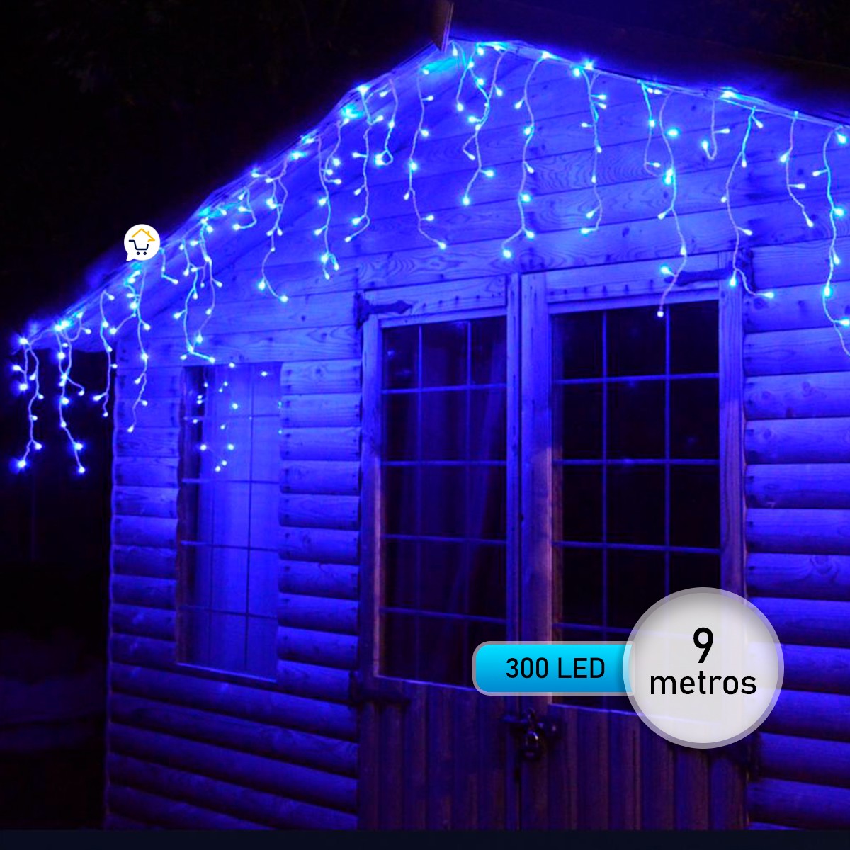 Acurrucarse Distraer no usado Cortina LED Intercalada 9 m 300 Luces Navidad Azul 300LEDCA1 – Cómpralo en  casa