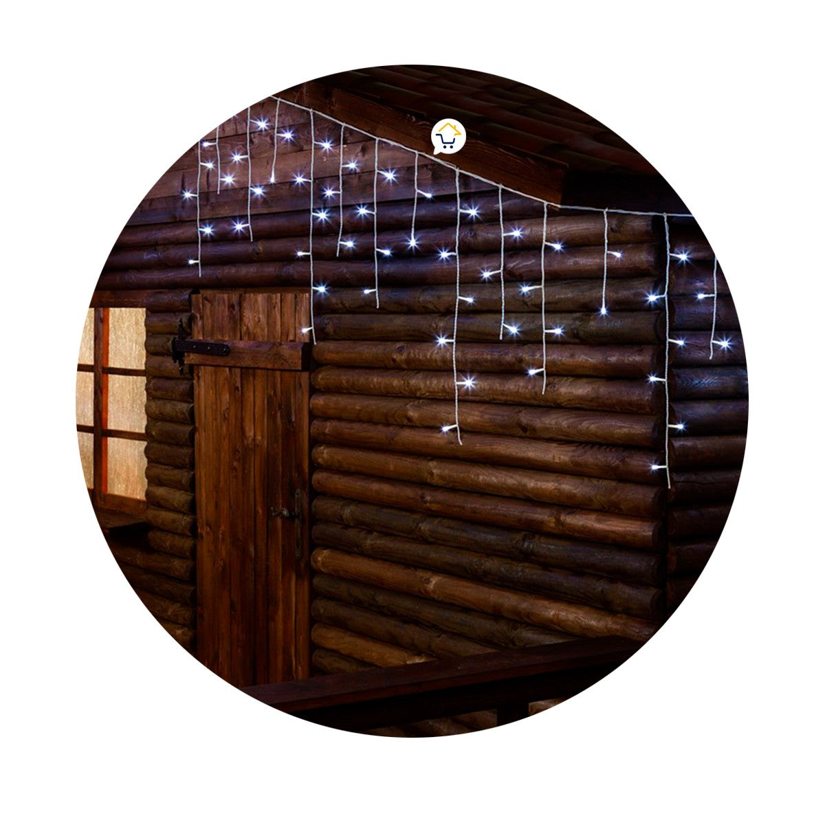 Cortina LED Intercalada 9 m 300 Luces Navidad Blanco 300LEDCB2