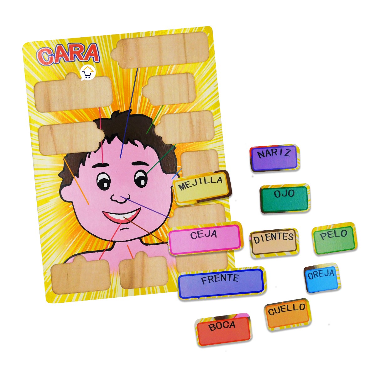 Rompecabezas Didáctico Rostro Niño Madera