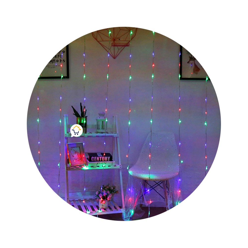 Luz Cascada 9X2 Metros 900 LED Luces Navidad MULTICOLOR 2027