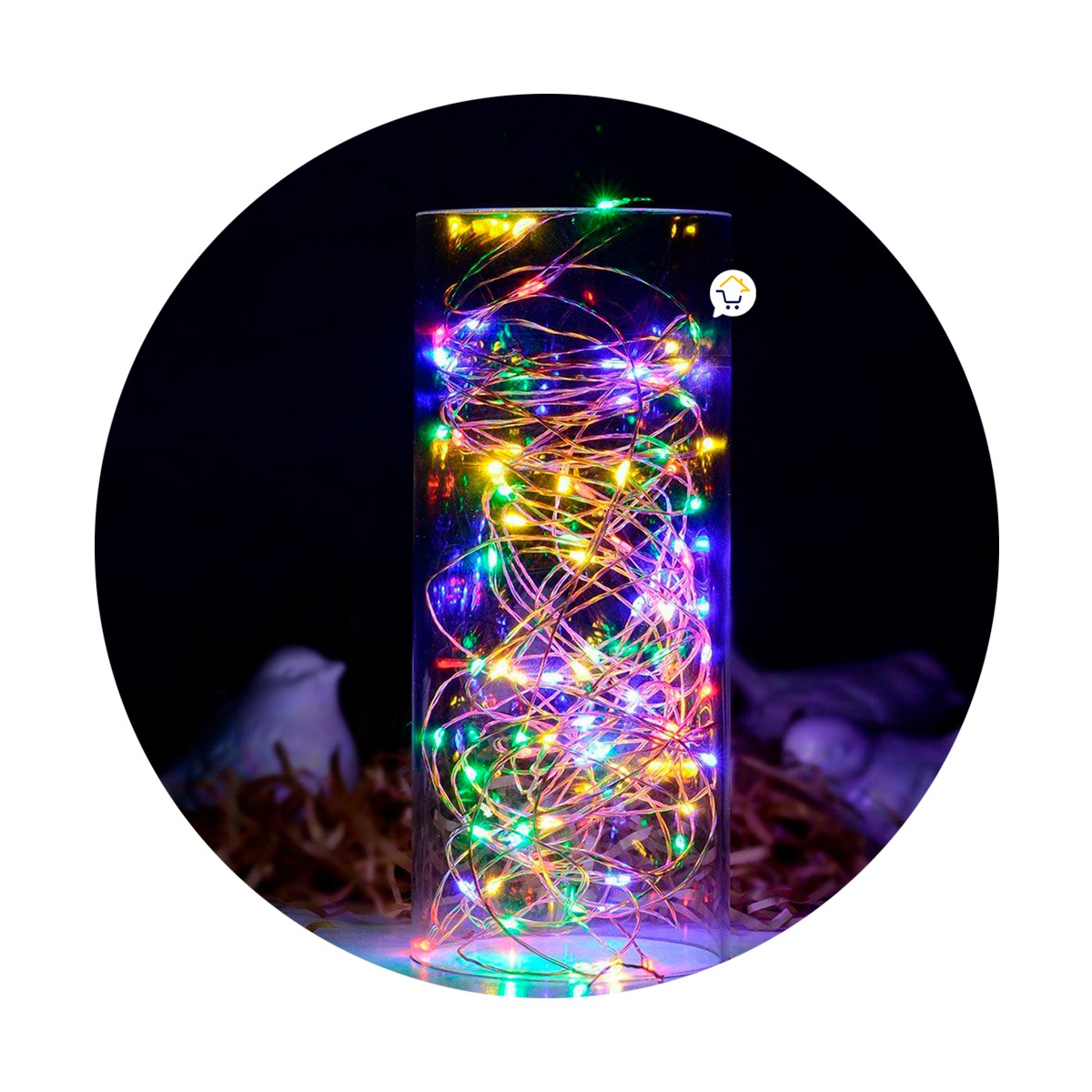 Extensión Micro LED Lineal 20 m 200 Luces Navidad Multicolor 1553