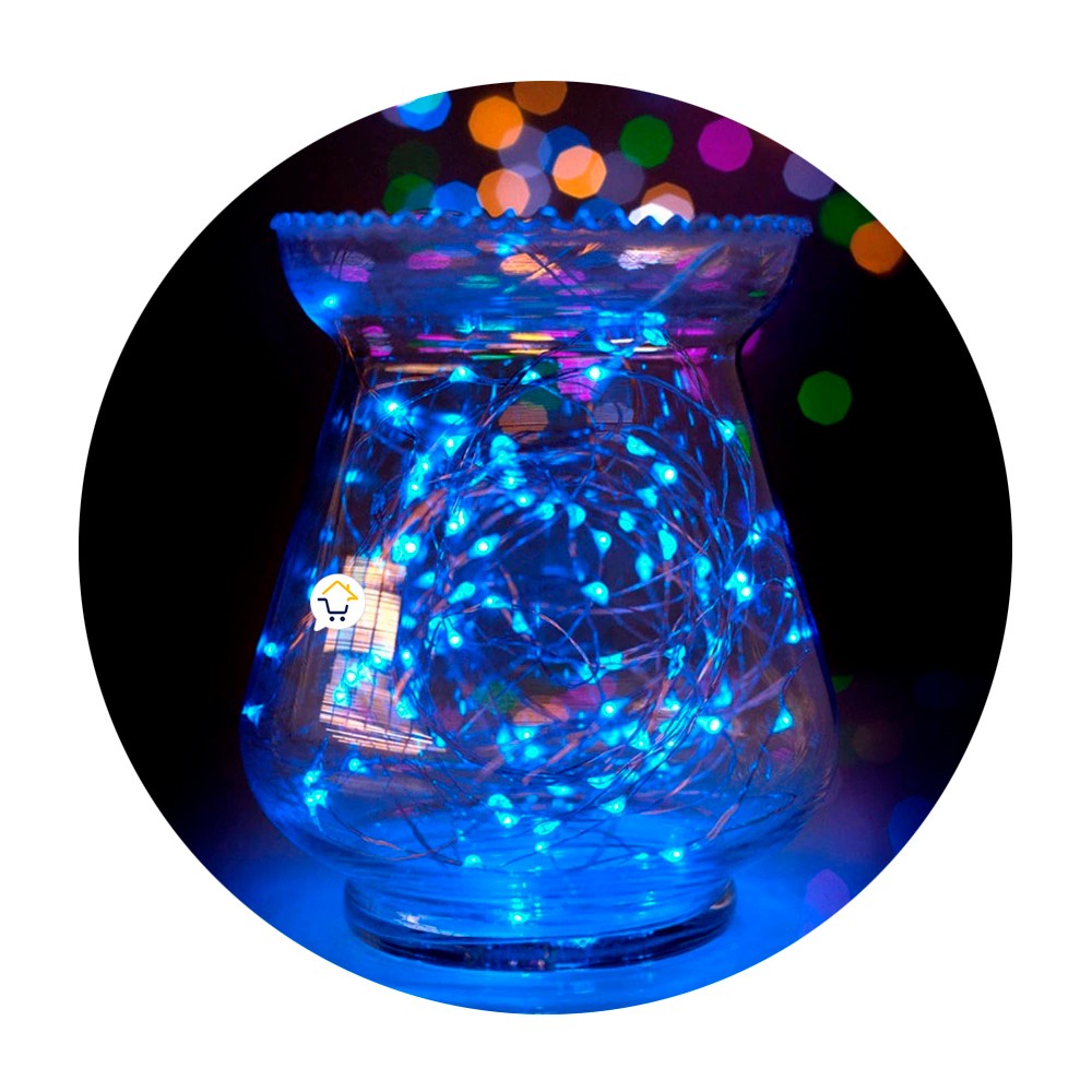 Extensión Micro LED Lineal 10m 100 Luces Navidad Azul 1542C