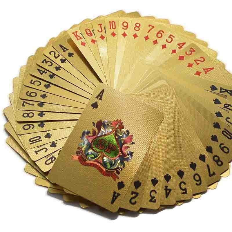 Cartas Remis Baraja metalizadas Poker Naipe Flexible 8077