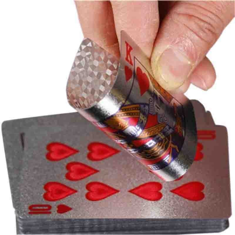 Cartas Remis Baraja metalizadas Poker Naipe Flexible 8077
