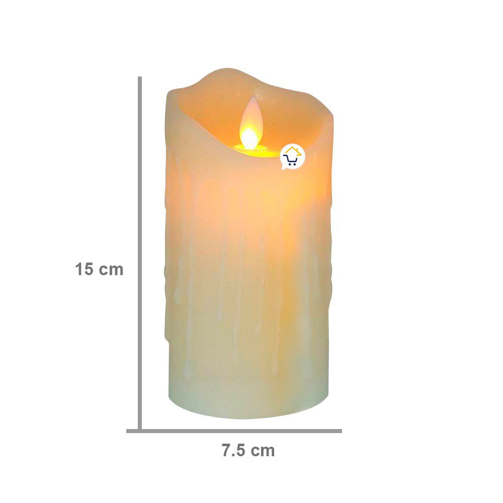 Vela LED Grande Efecto Real Cera Parafina WP170432