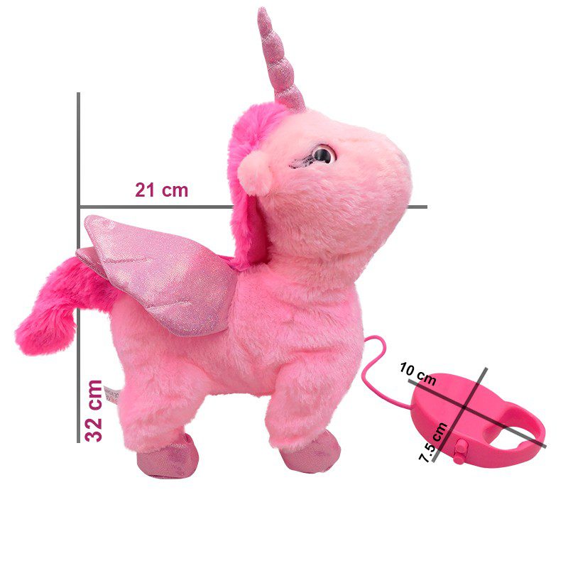 Unicornio Peluche Control Remoto Sonidos Y Movimiento MG010