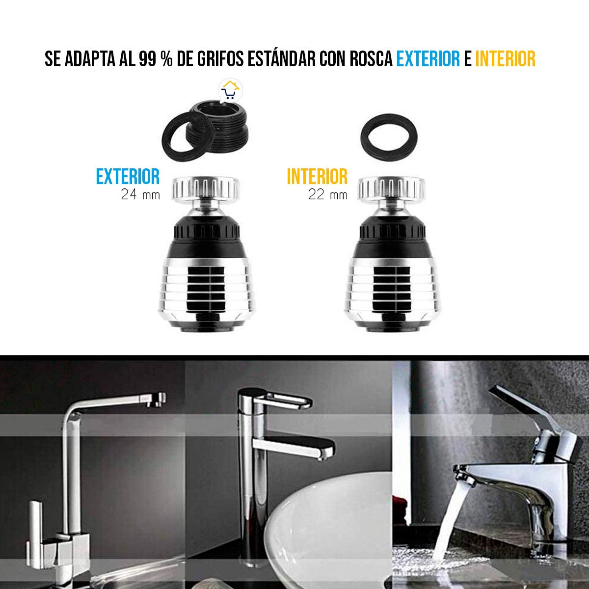 Ahorrador De Agua Accesorio Grifo Regulador Llave Cocina YXQ3