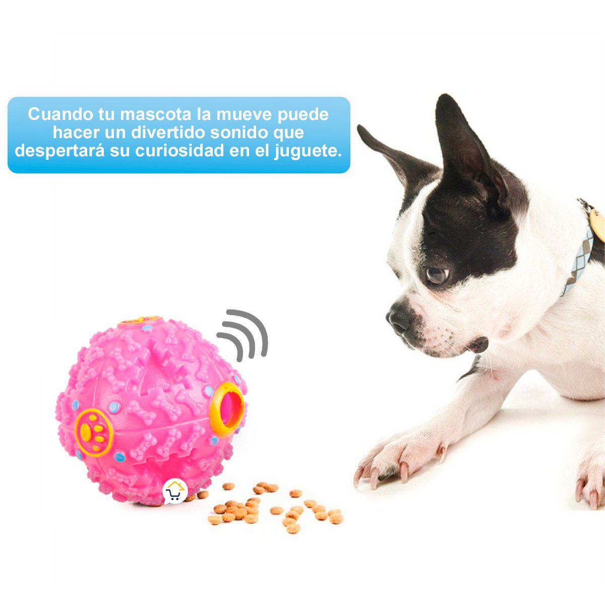 Pelota Dura Yogo Yogo Juguete Perros Sonido Dispensadora Golosinas RF HEC