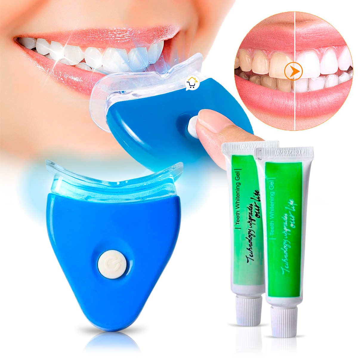 Blanqueador Dental Luz LED Gel Elimina Manchas MJ285