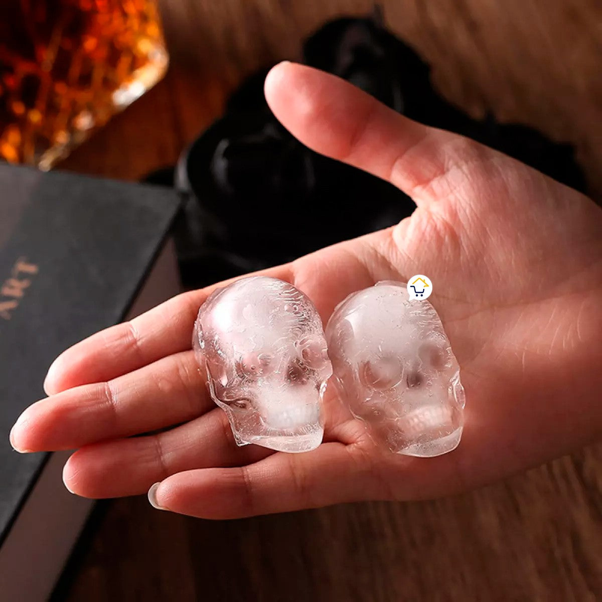 Molde Silicona Hielo Calavera 3D Multifuncional Hielera SIL02