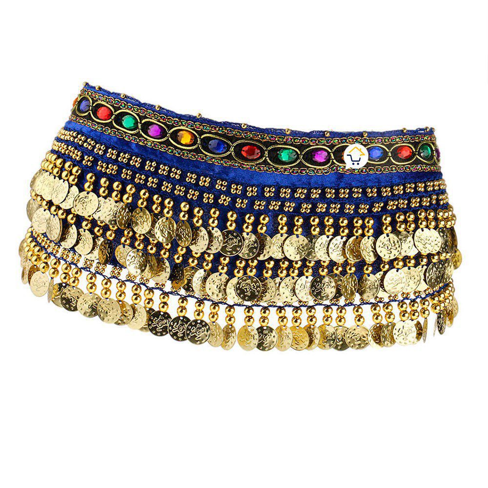 Caderin Cinturon Danza Arabe Fajin Monedas Lentejuelas Falda AF900