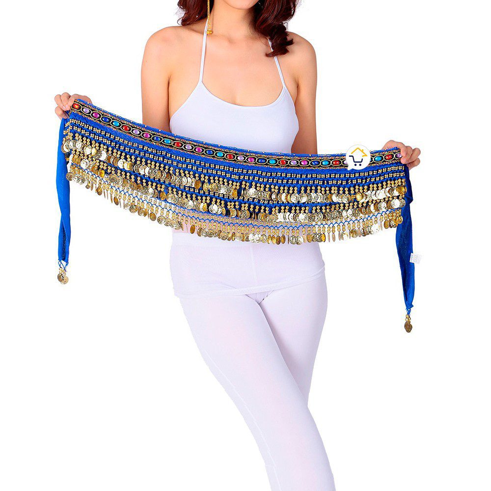 Caderin Cinturon Danza Arabe Fajin Monedas Lentejuelas Falda AF900