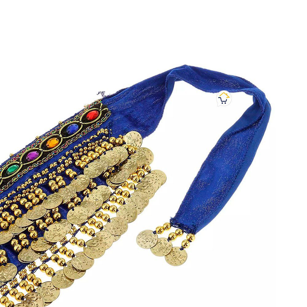 Caderin Cinturon Danza Arabe Fajin Monedas Lentejuelas Falda AF900
