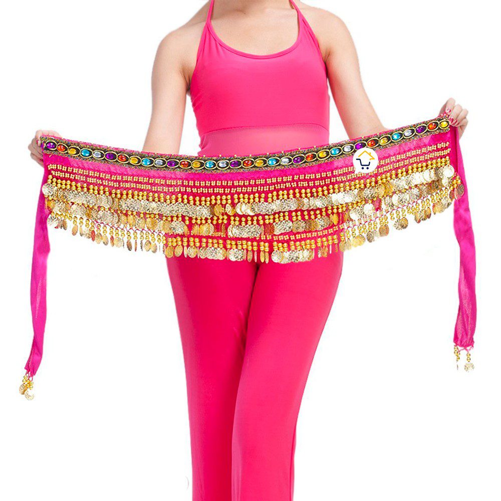 Caderin Cinturon Danza Arabe Fajin Monedas Lentejuelas Falda AF900