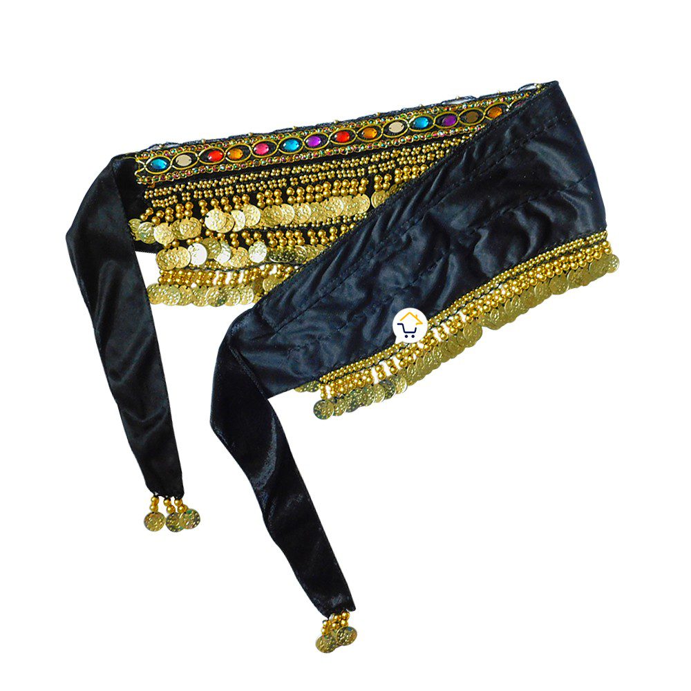 Caderin Cinturon Danza Arabe Fajin Monedas Lentejuelas Falda AF900