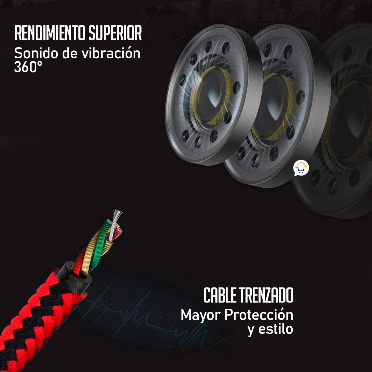 Audífonos Gamer Sonido 360 Diademas Micrófono GM001