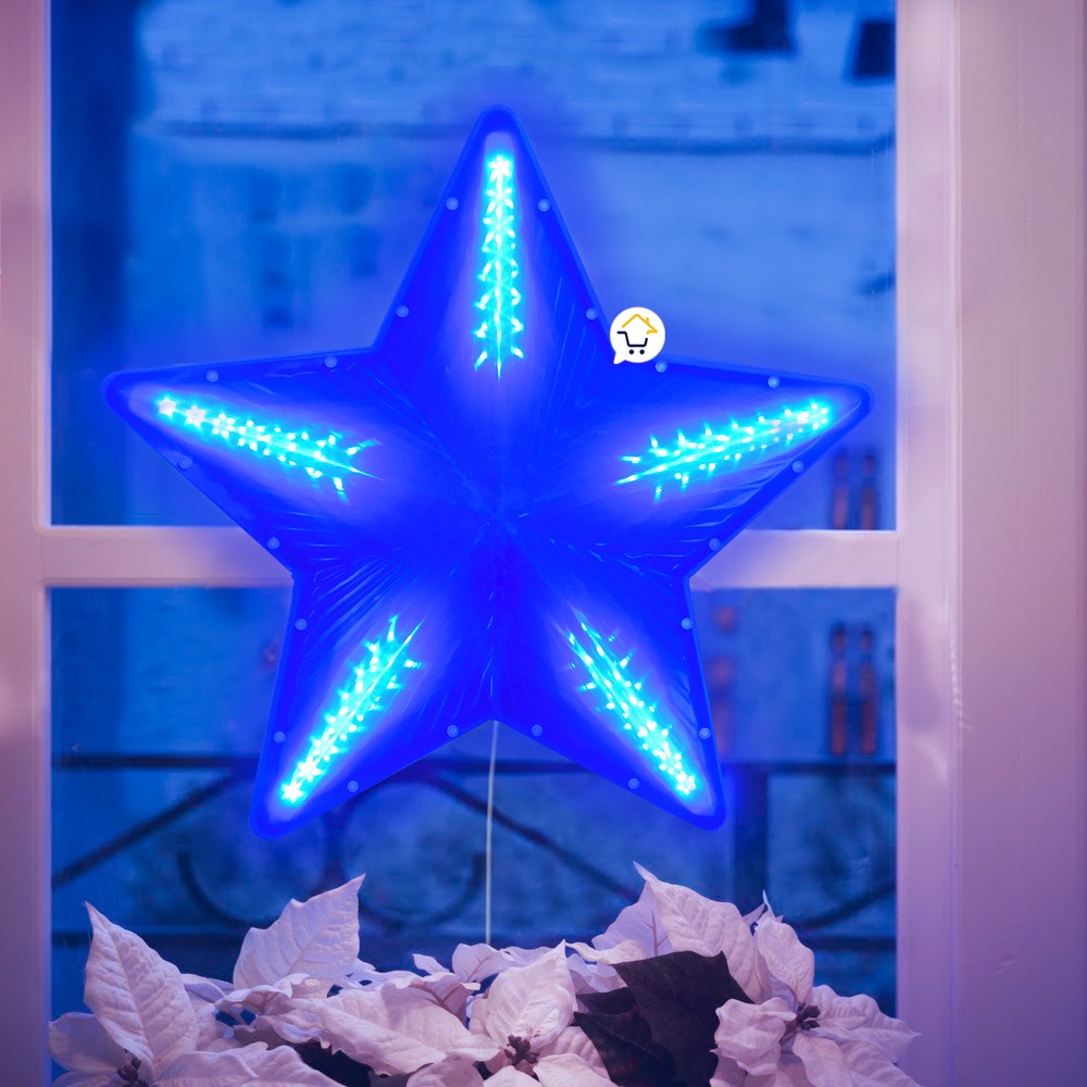 Estrella Luz LED Grande Ventana Puerta Navidad 2293AZ