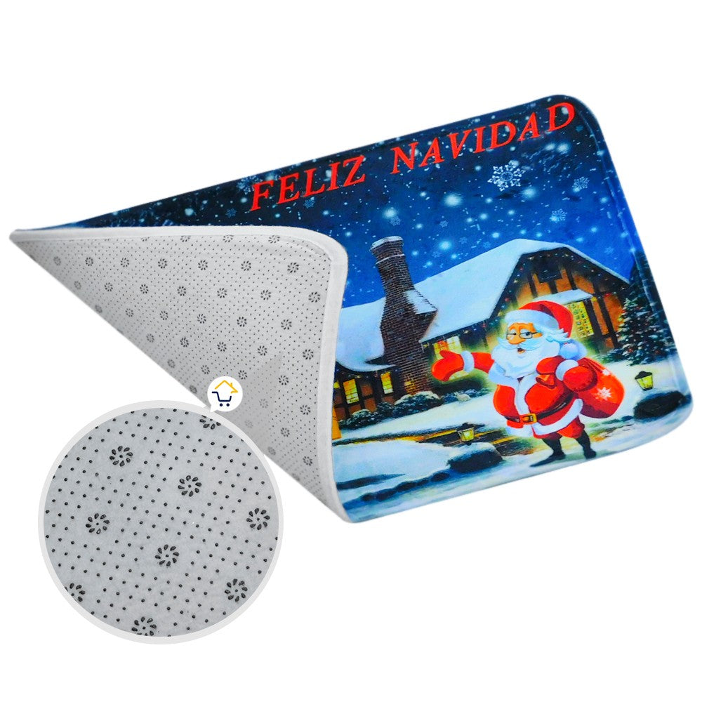 Tapete Navideño Antideslizante Multiusos Estampado Navidad OD62601