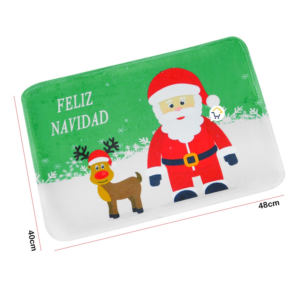 Tapete Navideño Antideslizante Multiusos Estampado Navidad OD62603