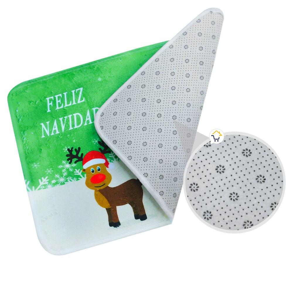 Tapete Navideño Antideslizante Multiusos Estampado Navidad OD62603