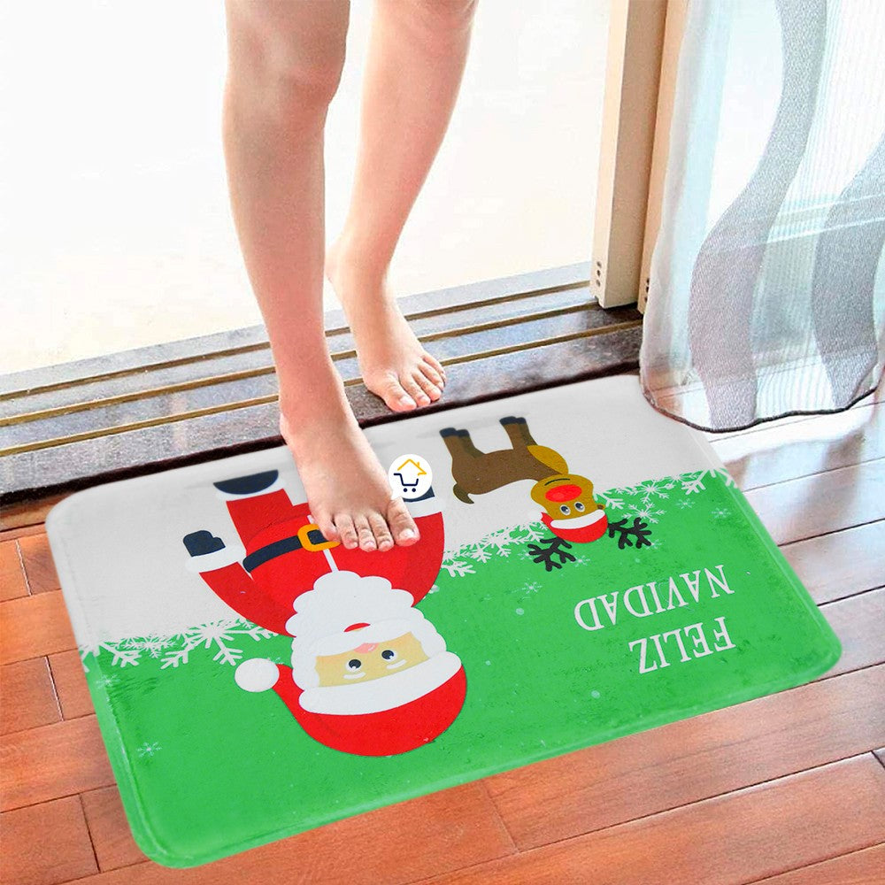 Tapete Navideño Antideslizante Multiusos Estampado Navidad OD62603
