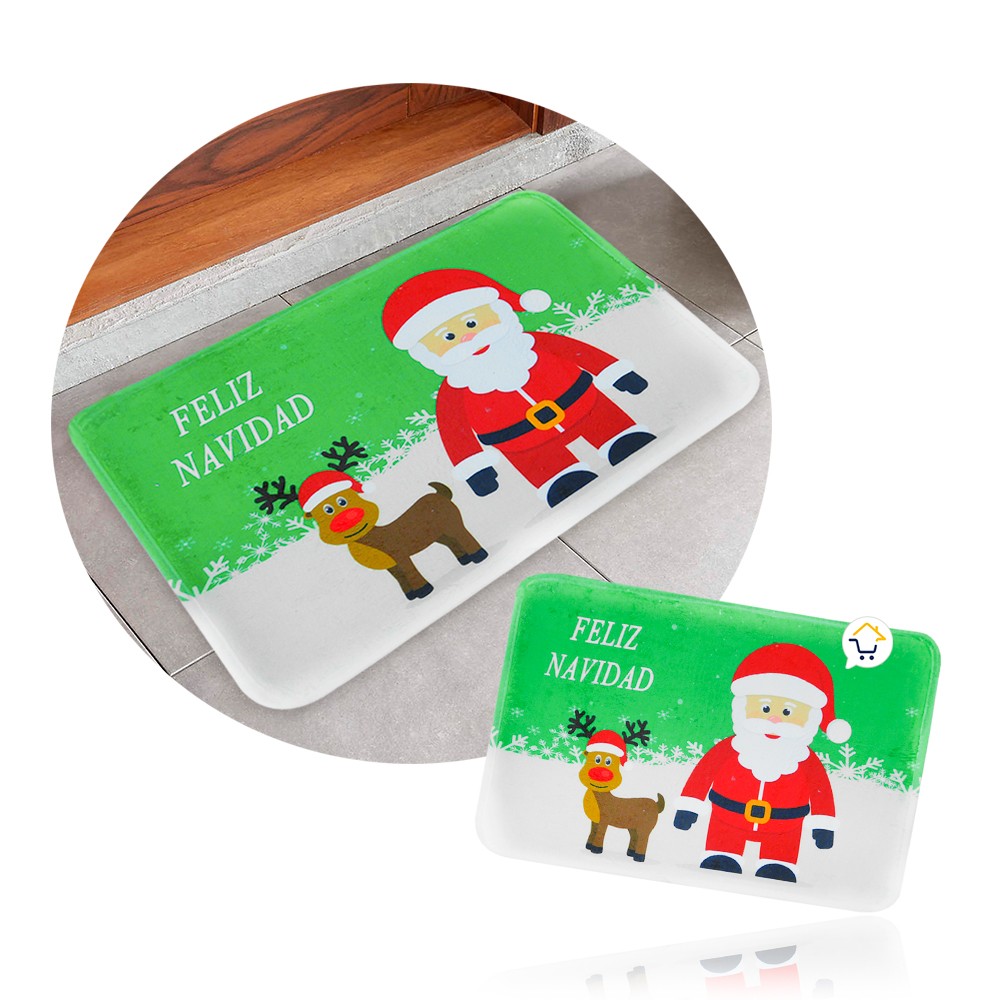 Tapete Navideño Antideslizante Multiusos Estampado Navidad OD62603