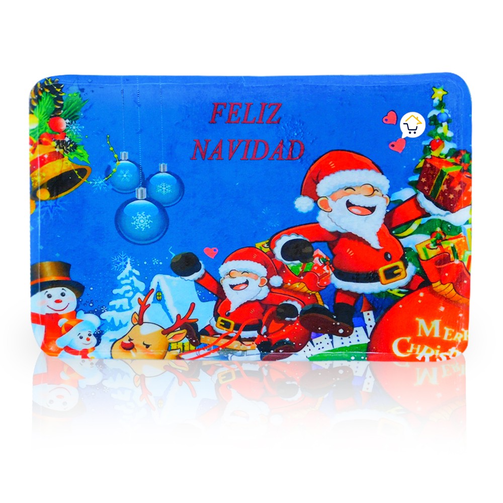 Tapete Navideño Antideslizante Multiusos Estampado Navidad OD62605