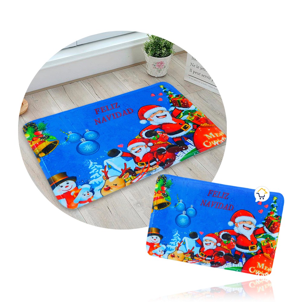 Tapete Navideño Antideslizante Multiusos Estampado Navidad OD62605