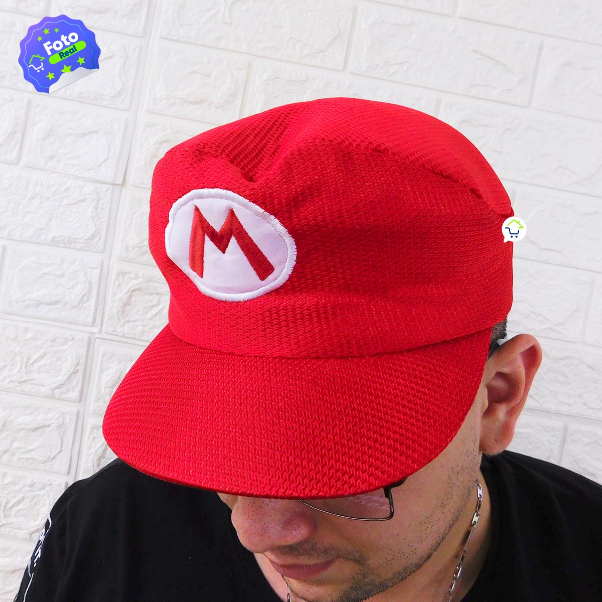 Gorra Mario Bros Disfraz Infantil Caricatura Videojuegos BP03N