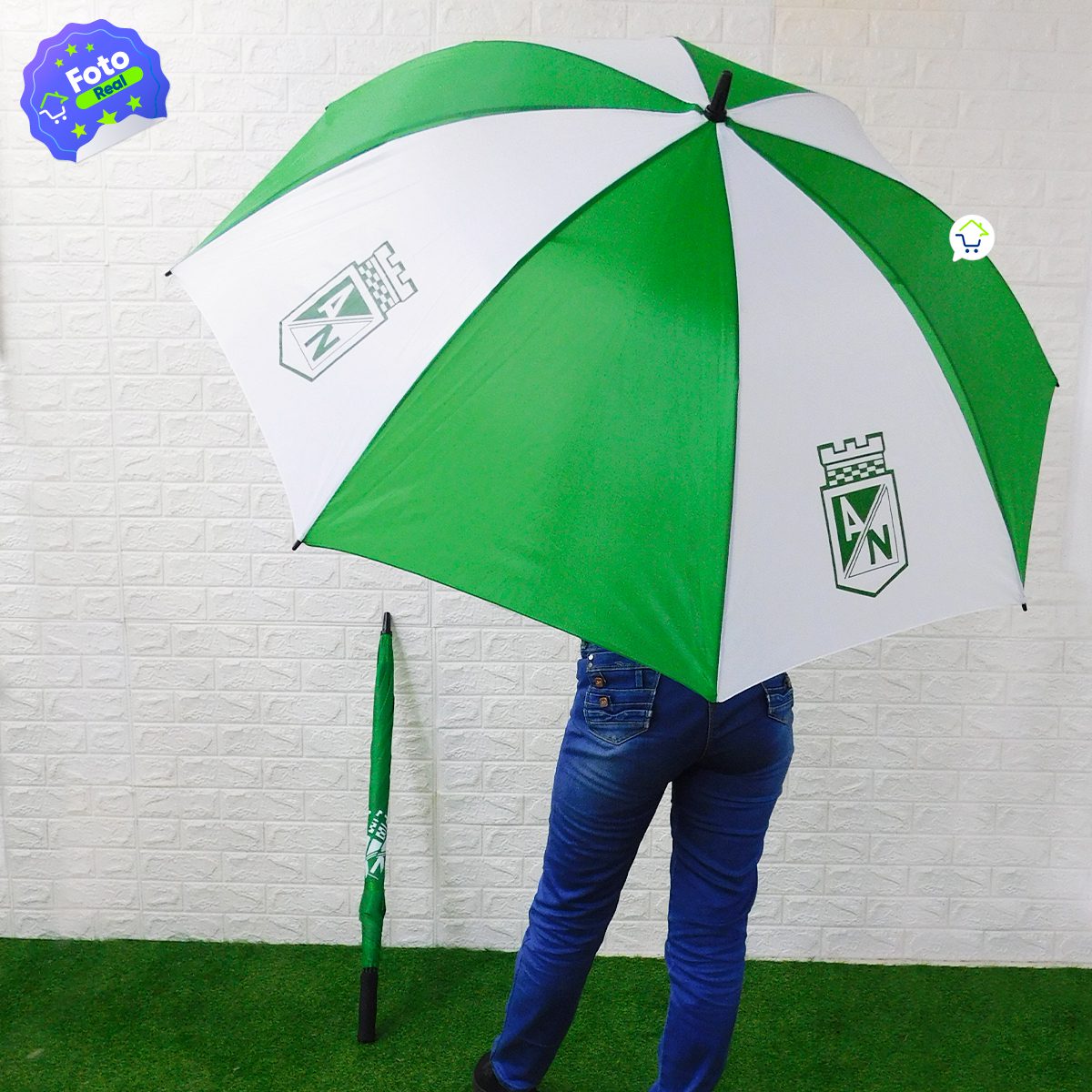 Sombrilla futbol Manual Paraguas Hincha Portable Lluvia 022