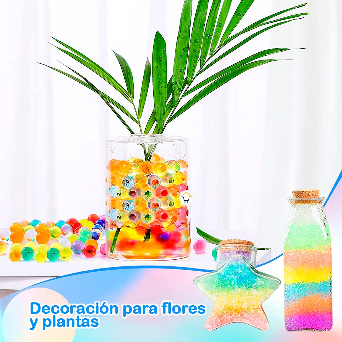 Perlas Hidrogel X2400 Bolas Decoración Agua Munición Multicolor JS2203