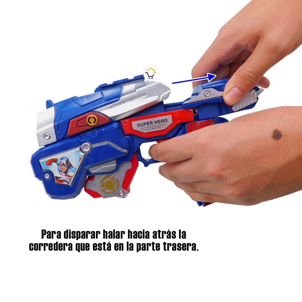 Pistola Lanza Dardos Figura Superhéroe Diana Juguete Niño SB268B